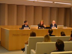 José Suarez, Violeta Ruiz y Diego Martín-Barnuevo en la segunda edición de la Jornada sobre Tributación Local.