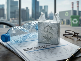 Impuesto a plásticos de un solo uso en importaciones