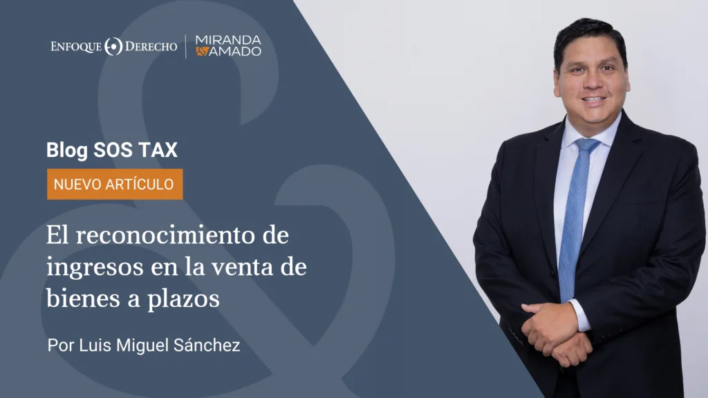 El reconocimiento de ingresos en la venta de bienes a plazos 1